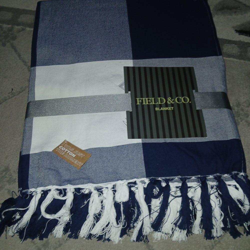 Field & Stream Cotton Throw Blanket New With Tags - BUY ONE ITEM CHOOSE ONE FREE